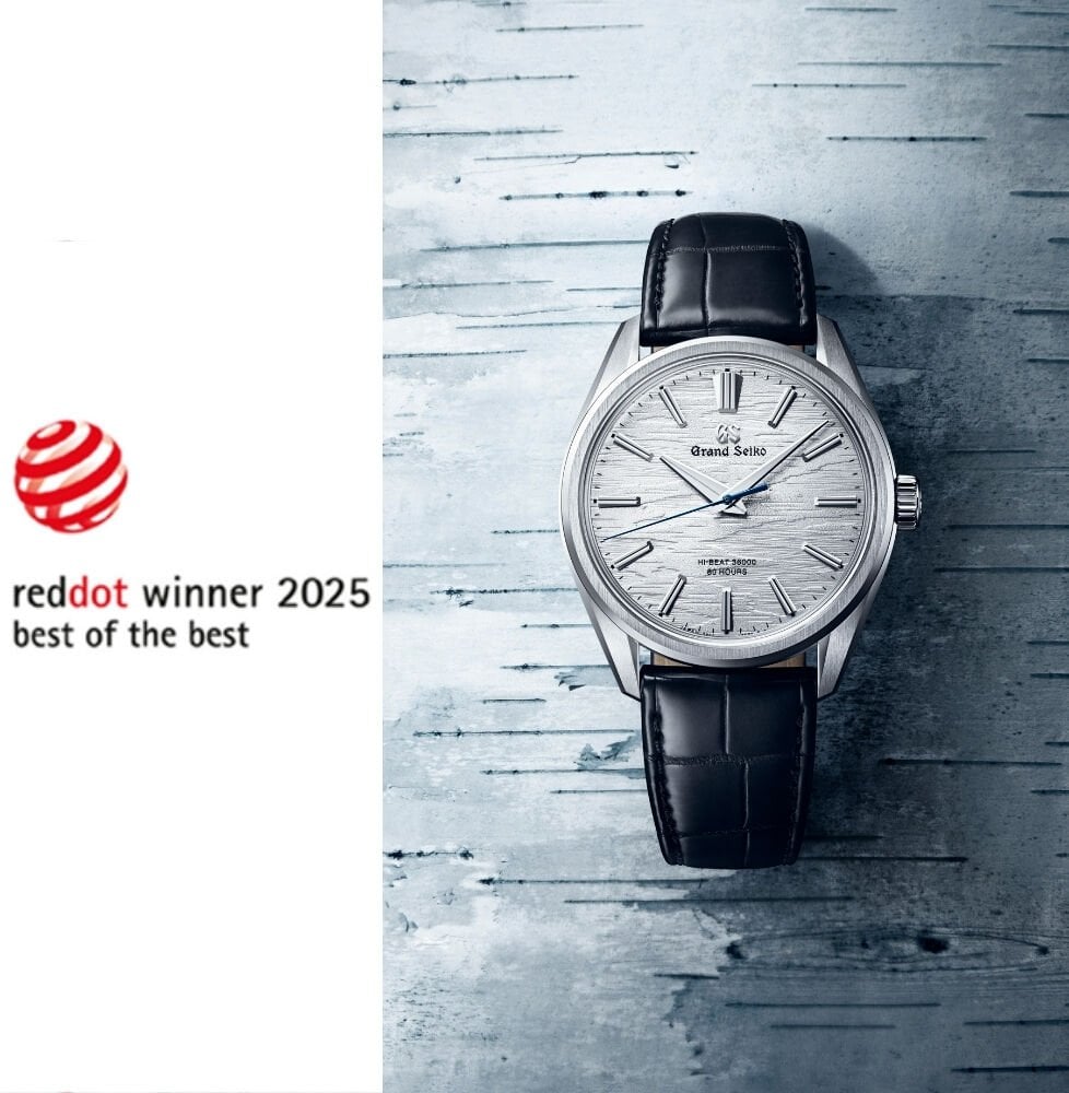 Grand Seiko’nun Elle Kurmalı Mekanik Hi-Beat 36000 80 Saat SLGW003 modeli, Red Dot 2025 Tasarım Ödülleri’nde “En İyinin En İyisi” ödülünü kazandı.