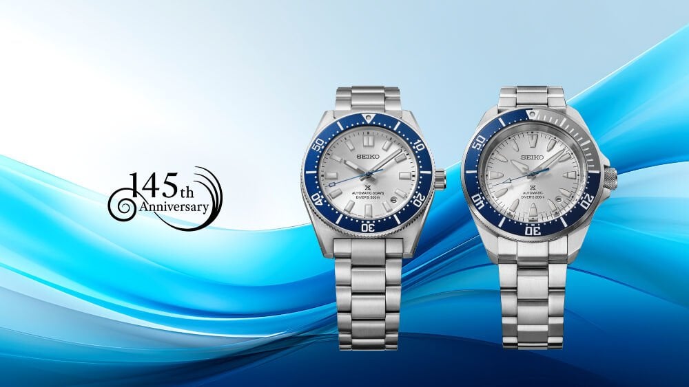 Seiko’nun 145. yıl dönümünü kutlayan Prospex, dikkat çekici mavi renkli bezelleriyle öne çıkan iki limitli üretim modeli tanıtıyor.
